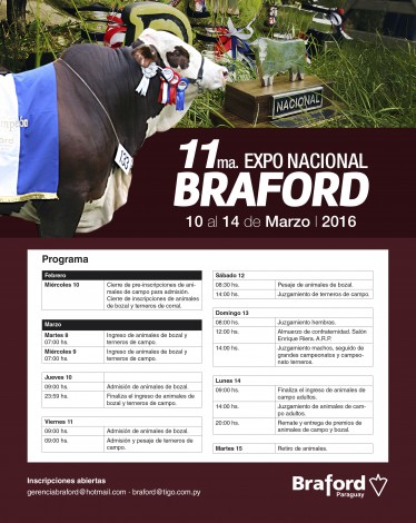 AFICHE LA NACIONAL BRAFORD