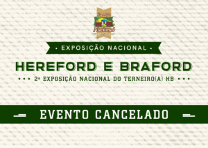 ABHB cancela Exposição Nacional HB 2020