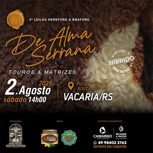 4º LEILÃO HEREFORD & BRAFORD DE ALMA SERRANA