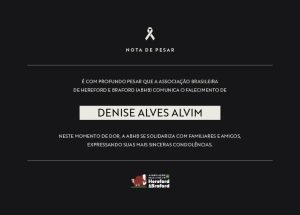 Nota de pesar: ABHB lamenta falecimento de Denise Alves Alvim