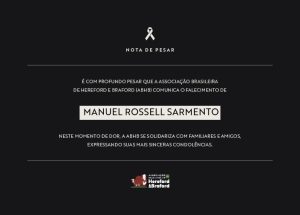 Nota de pesar: ABHB lamenta falecimento de Manuel Rossell Sarmento