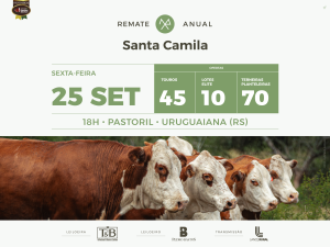 Remate Anual Santa Camila